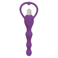 Gossip Rump Shaker 3X Vibrating Silicone Anal Plug - Purple Purple