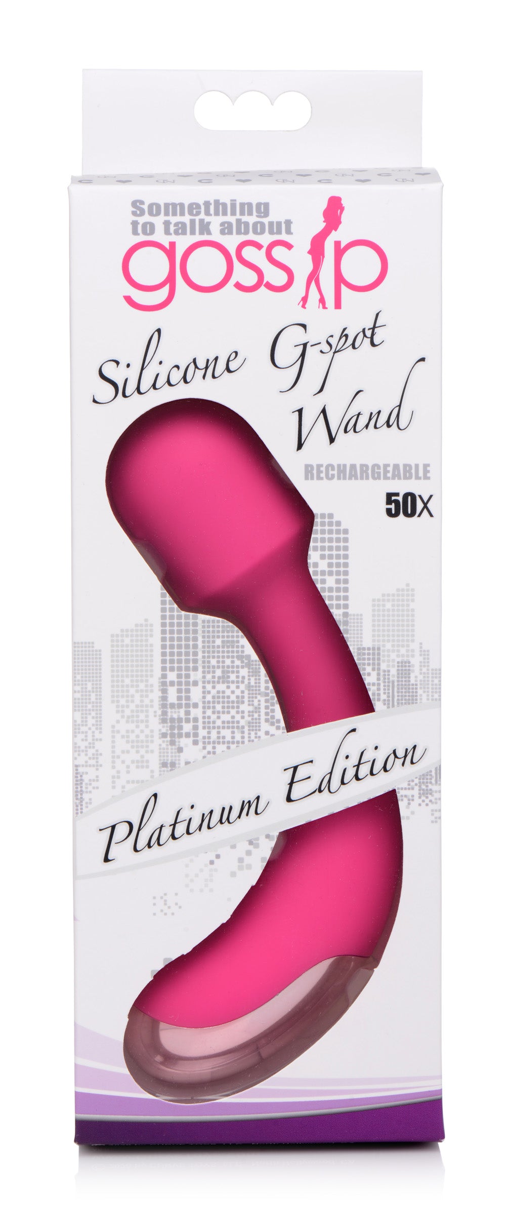 Gossip 50X Silicone G-spot Wand - Pink Pink
