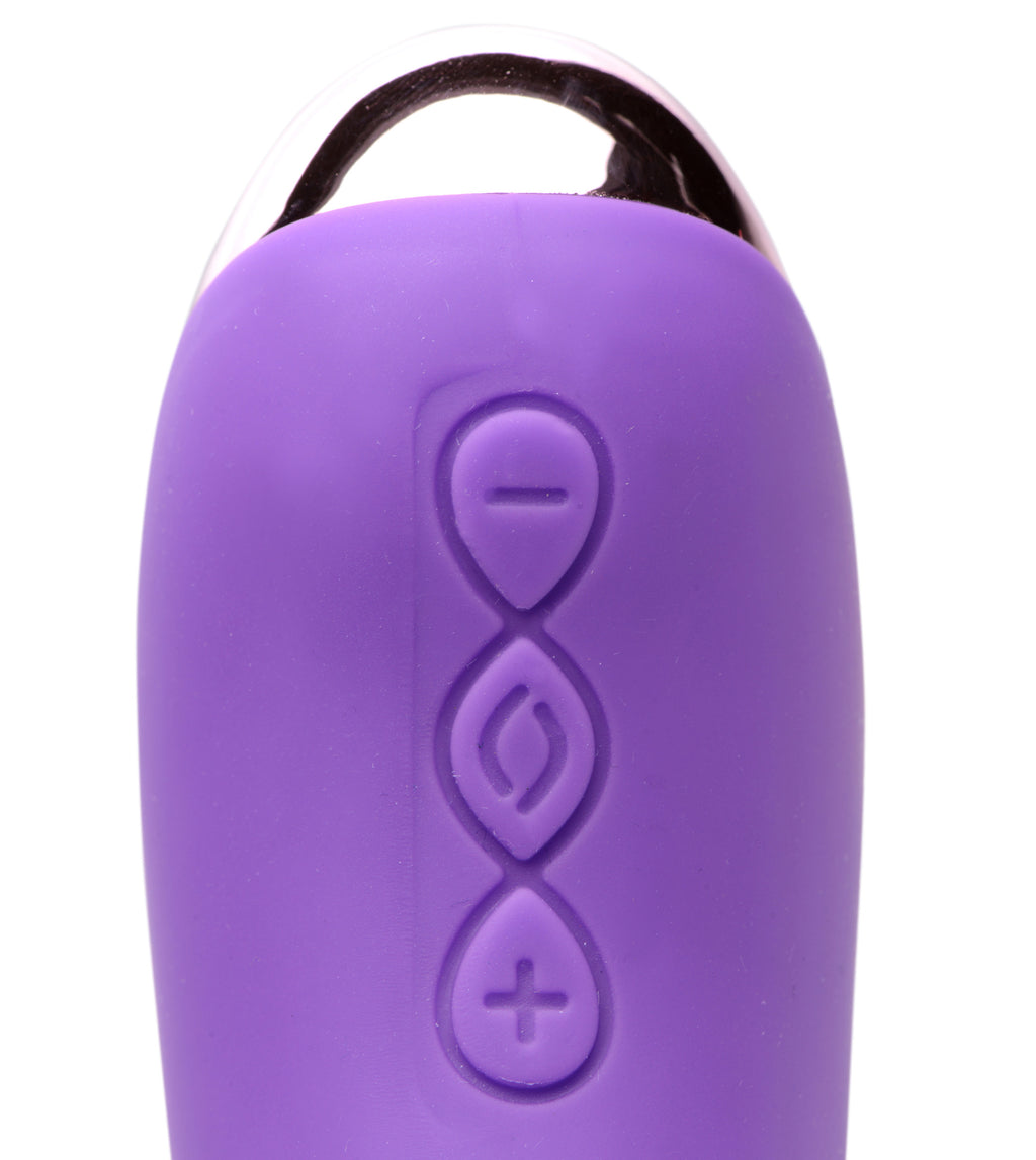 Gossip 50X Silicone Beaded Vibrator - Purple Purple