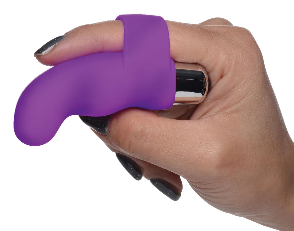 Gossip G-Thrill Silicone Finger Vibe - Purple Purple