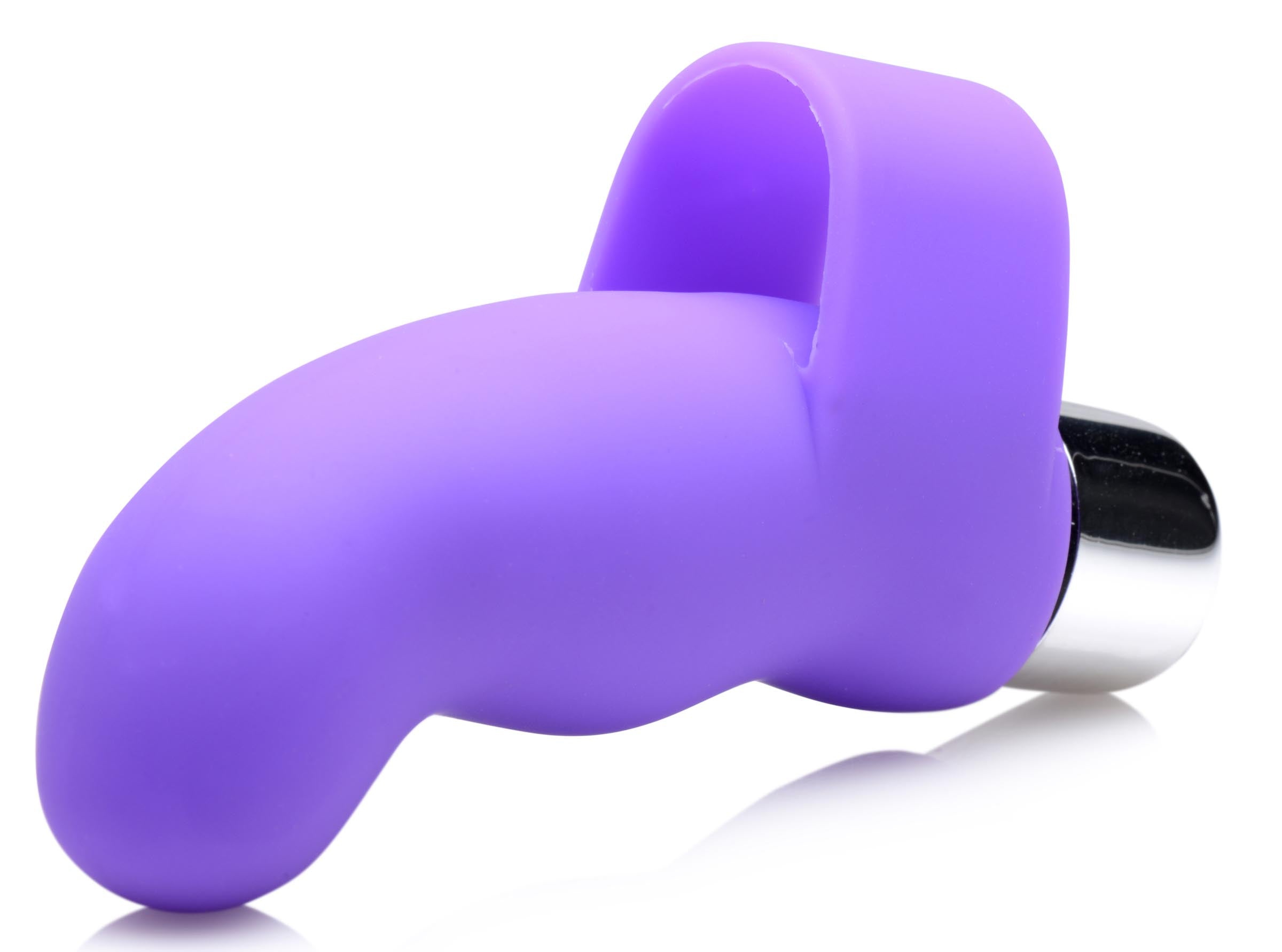 Gossip G-Thrill Silicone Finger Vibe - Purple Purple