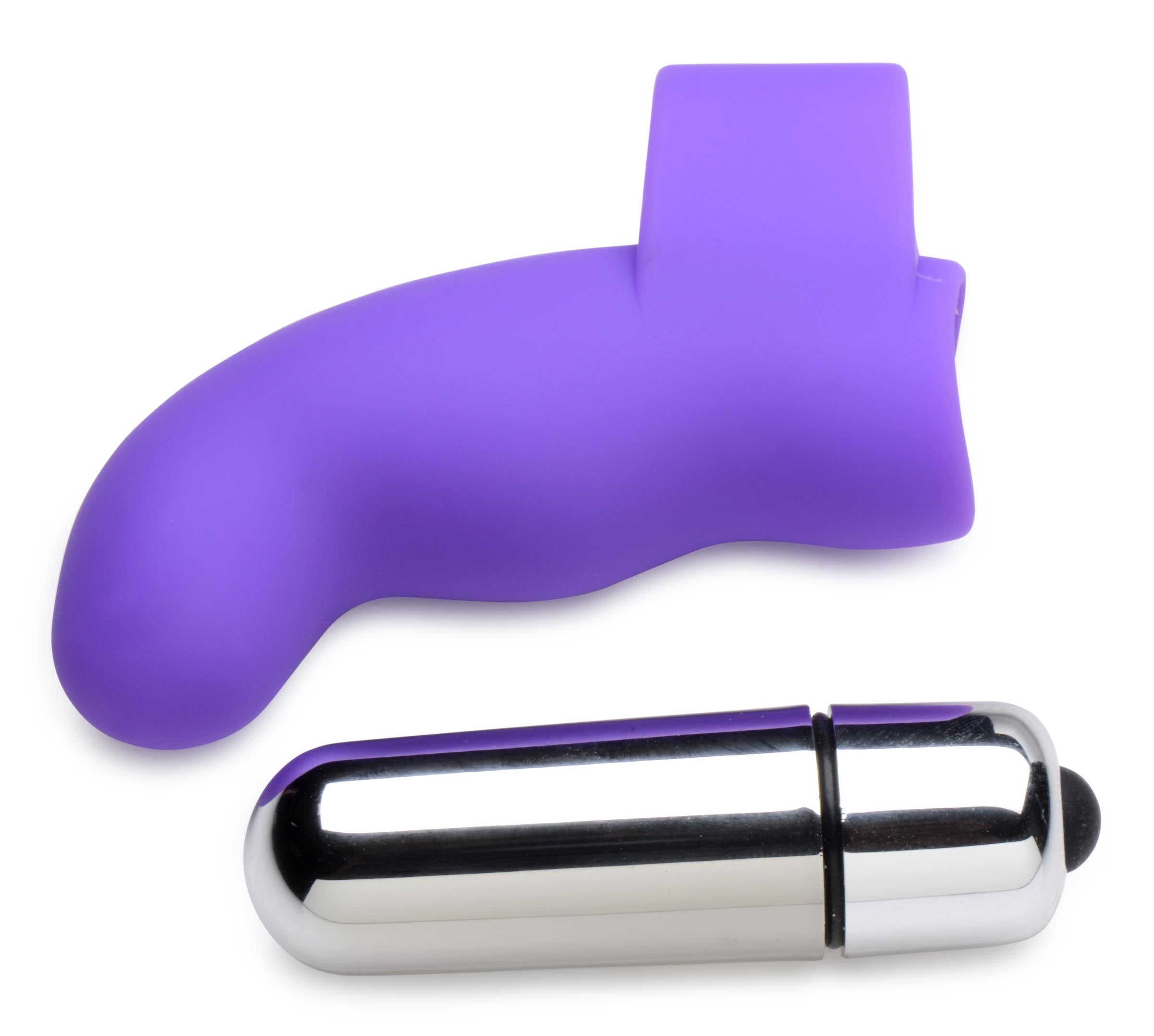 Gossip G-Thrill Silicone Finger Vibe - Purple Purple