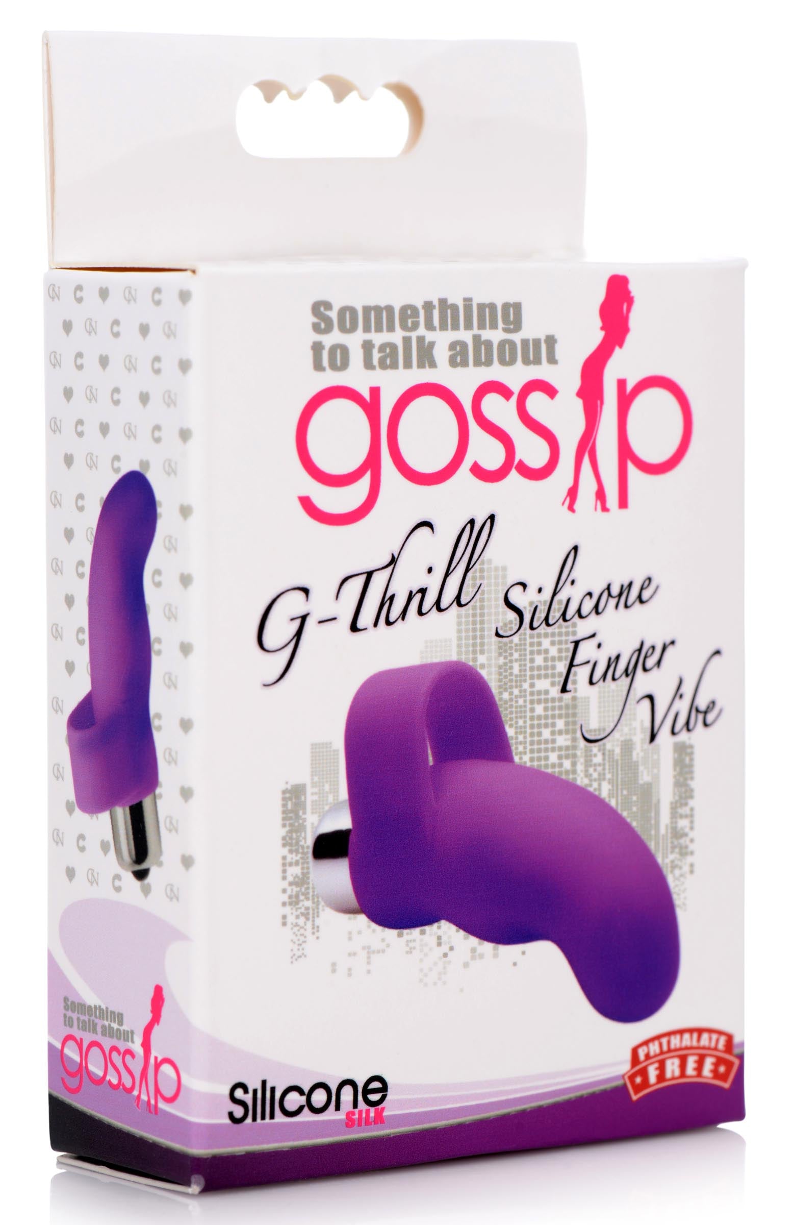 Gossip G-Thrill Silicone Finger Vibe - Purple Purple