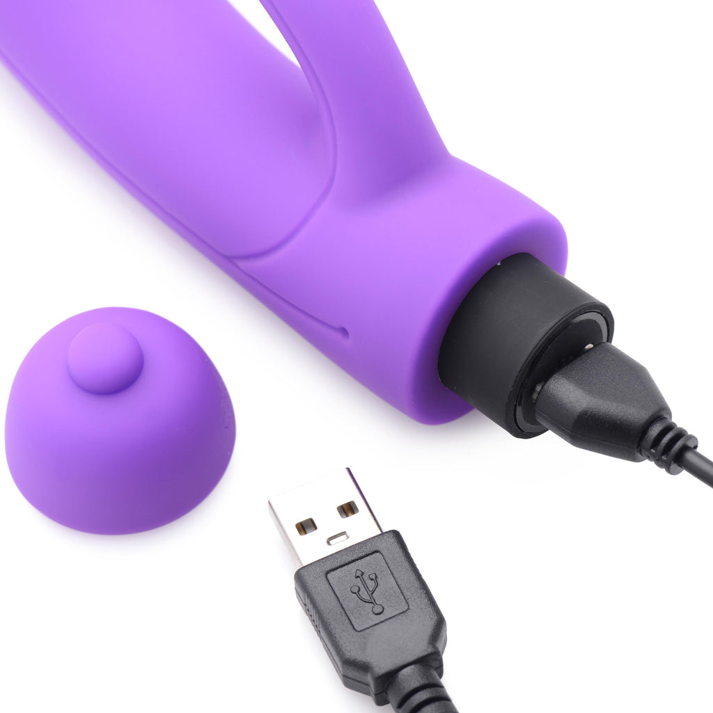 Gossip 7X Lil Smoothie Mini Silicone Rabbit Vibe - Violet Purple
