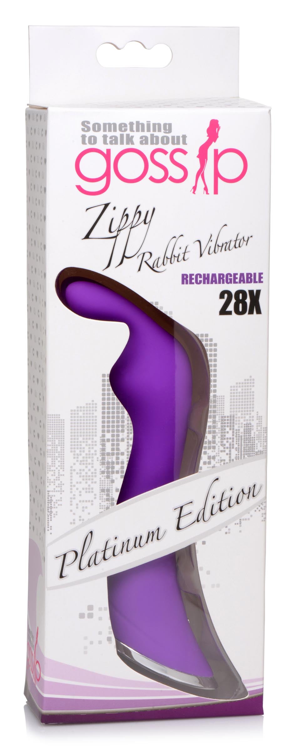 Gossip Zippy Silicone Rabbit Vibrator Purple