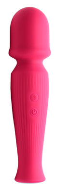 Gossip 10X Silicone Wand Massager - Magenta Pink