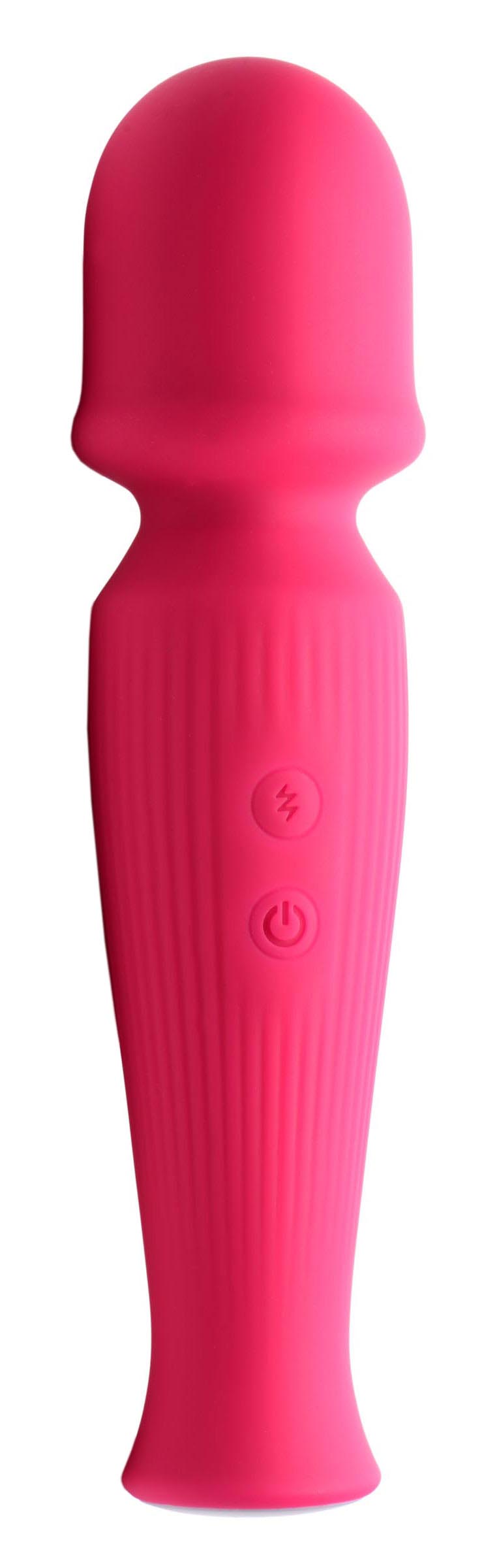 Gossip 10X Silicone Wand Massager - Magenta Pink