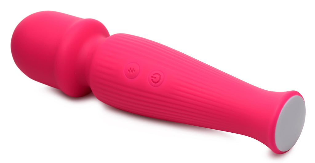 Gossip 10X Silicone Wand Massager - Magenta Pink