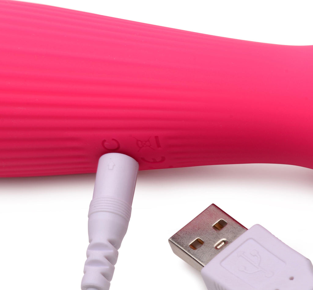 Gossip 10X Silicone Wand Massager - Magenta Pink