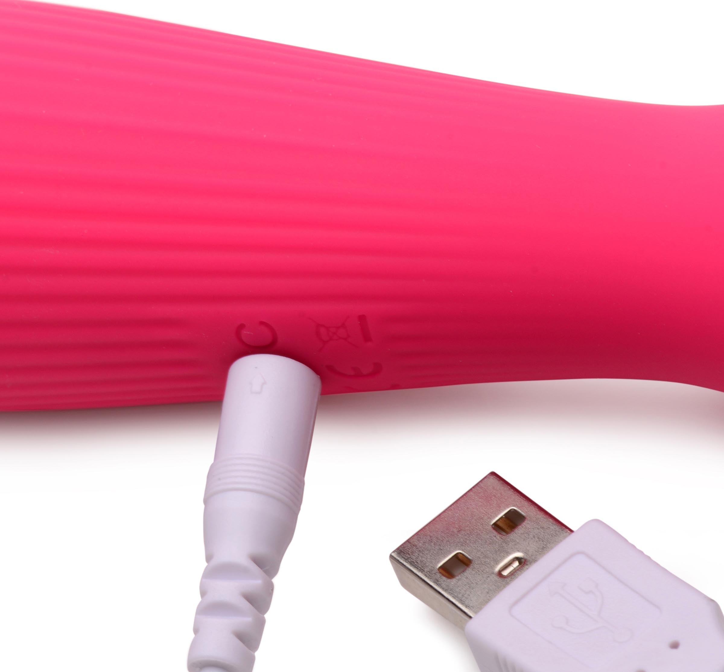 Gossip 10X Silicone Wand Massager - Magenta Pink