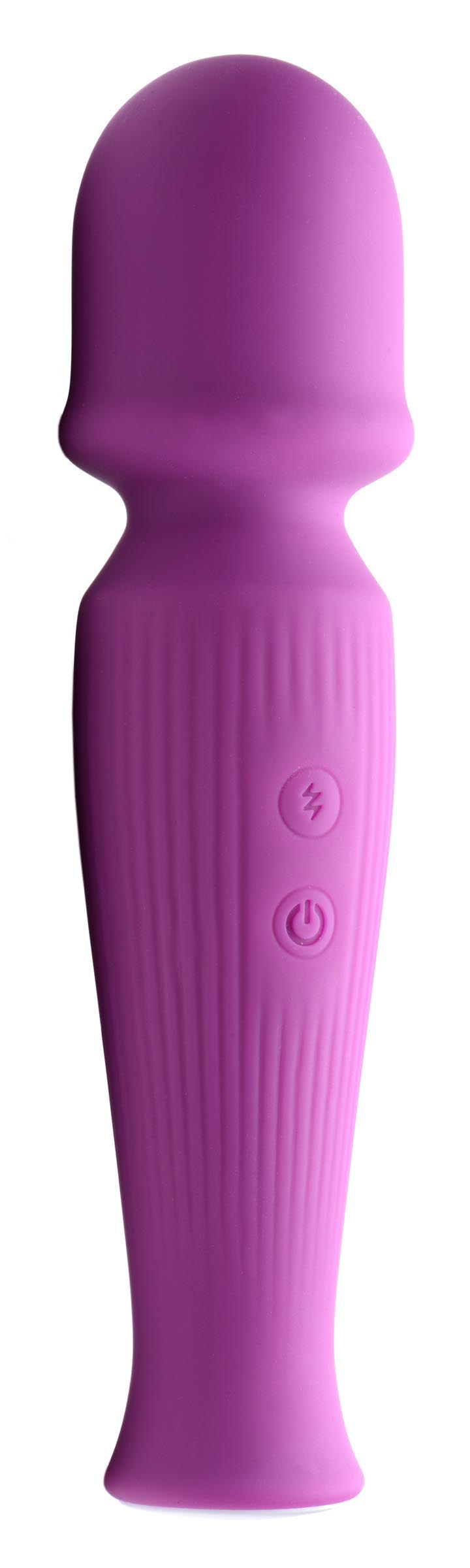 Gossip 10X Silicone Wand Massager - Violet Purple