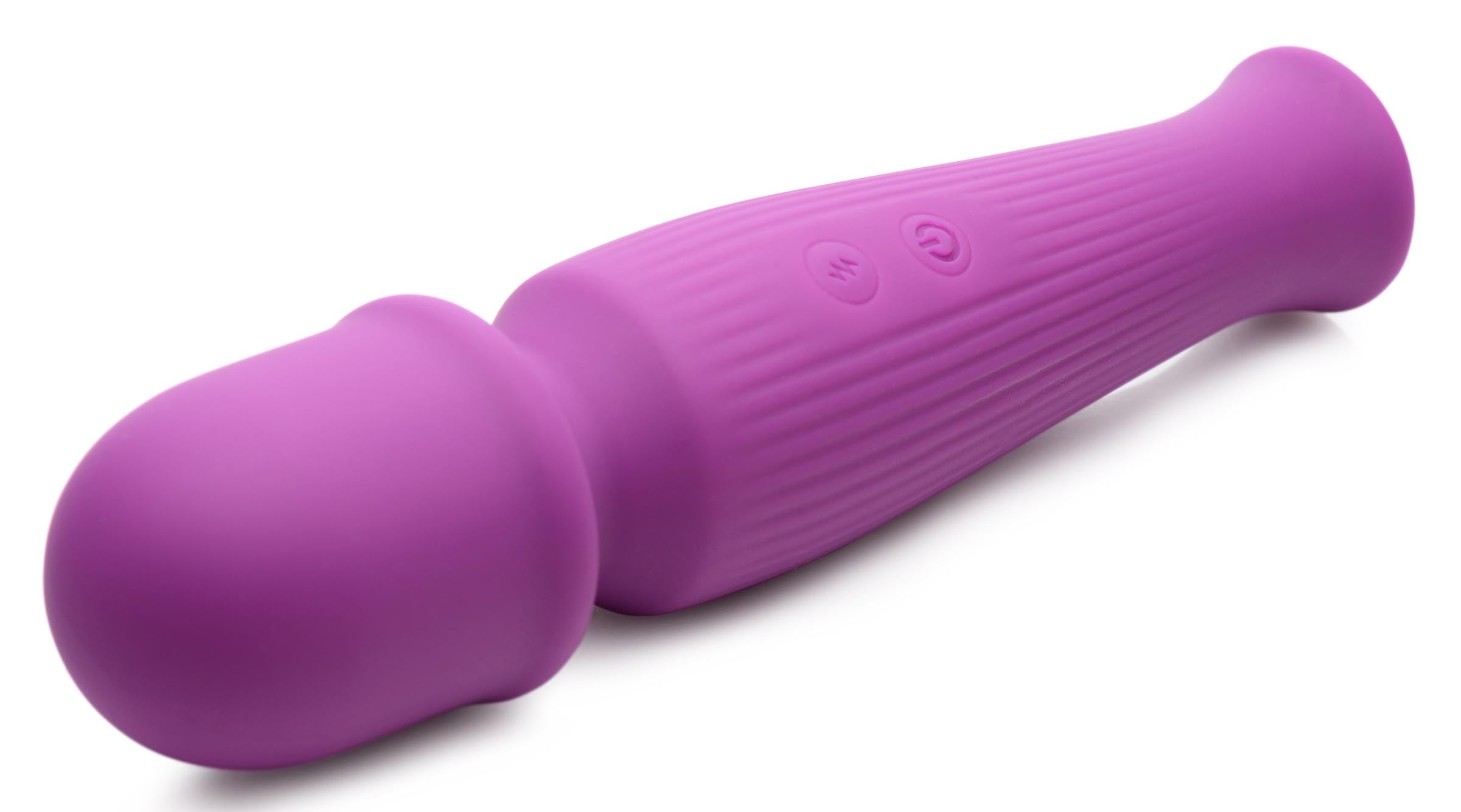 Gossip 10X Silicone Wand Massager - Violet Purple