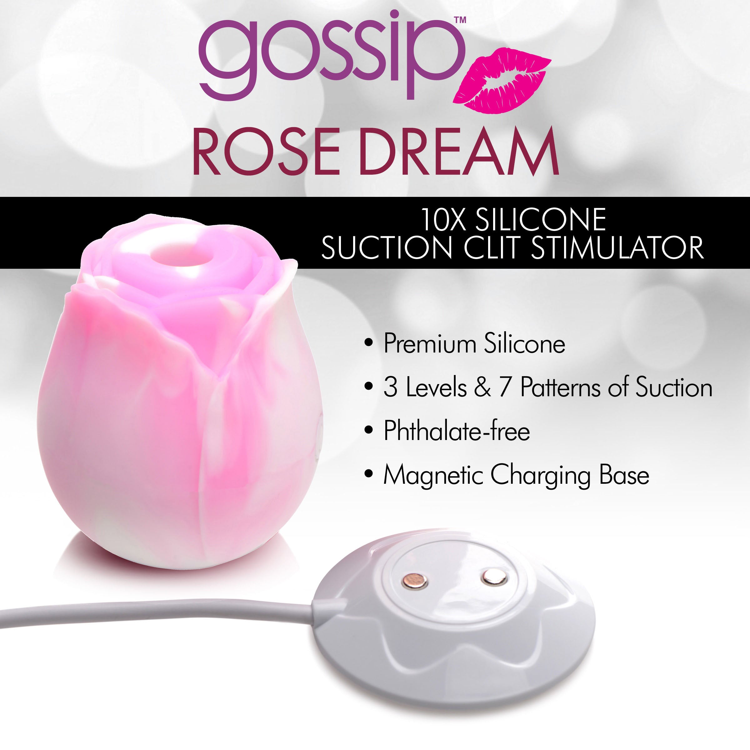 Gossip 10X Rose Dream Silicone Clitoral Stimulator Multi
