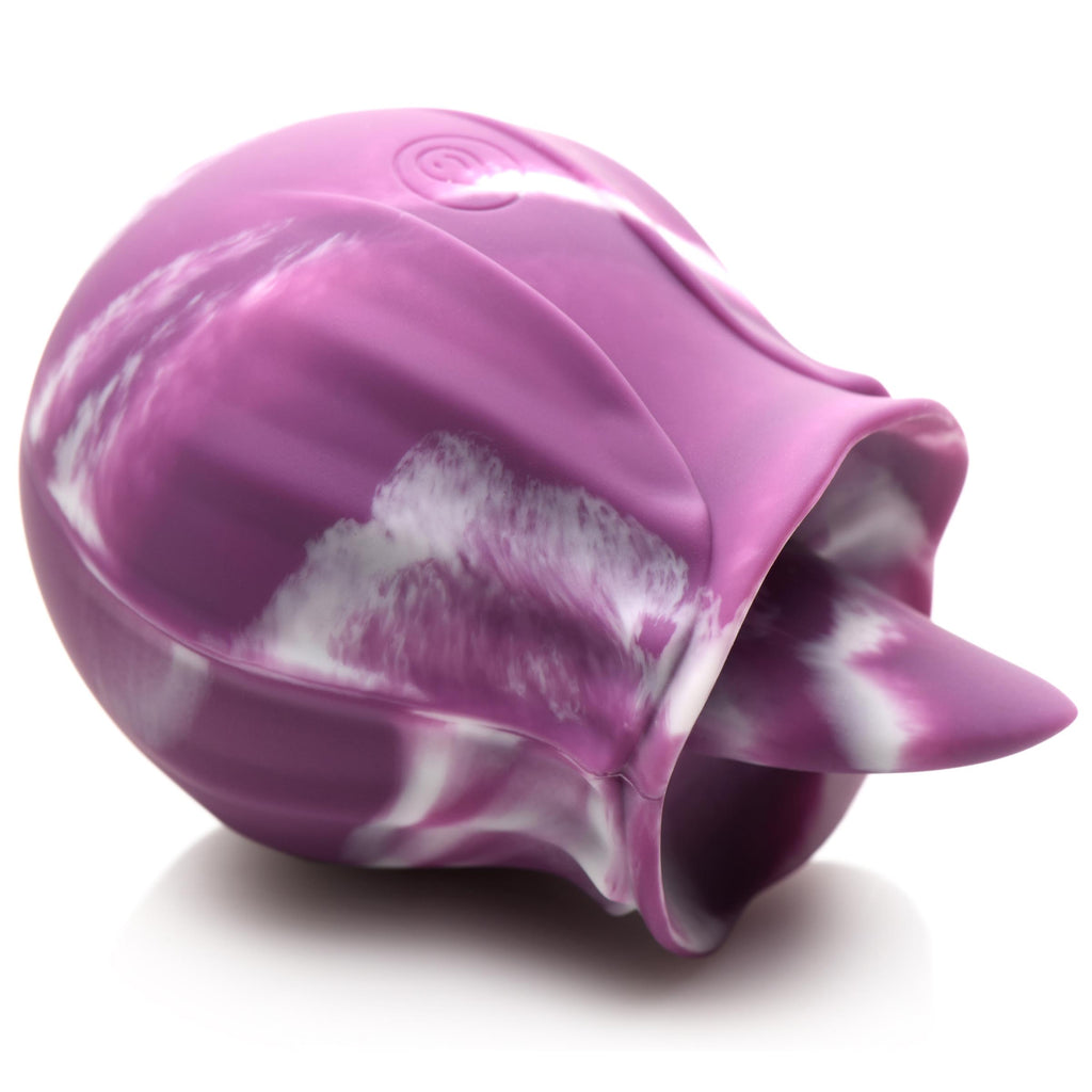 Gossip 10X Purple Twirl Silicone Licking Rose Purple