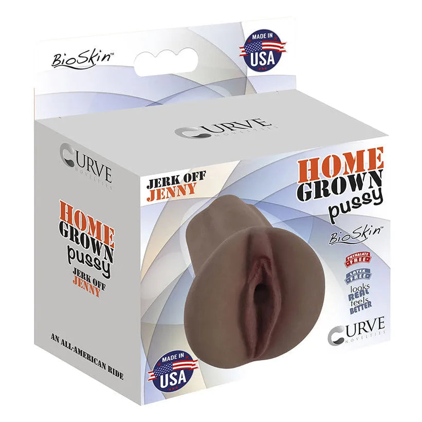 Home Grown Jerk Off Jenny Pussy Stroker - Dark Brown