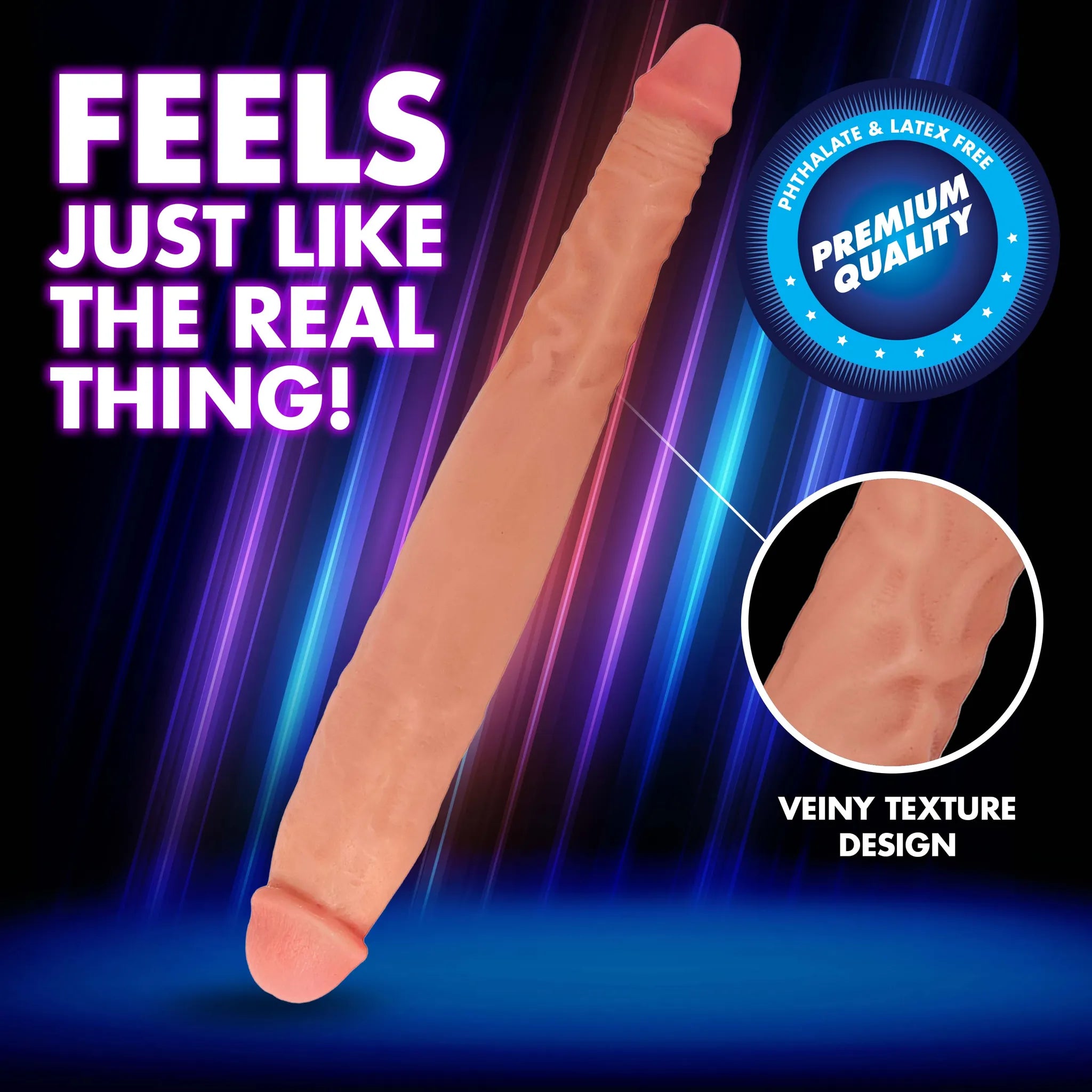 Jock JOCK 13 Inch Tapered Double Dong Flesh Flesh