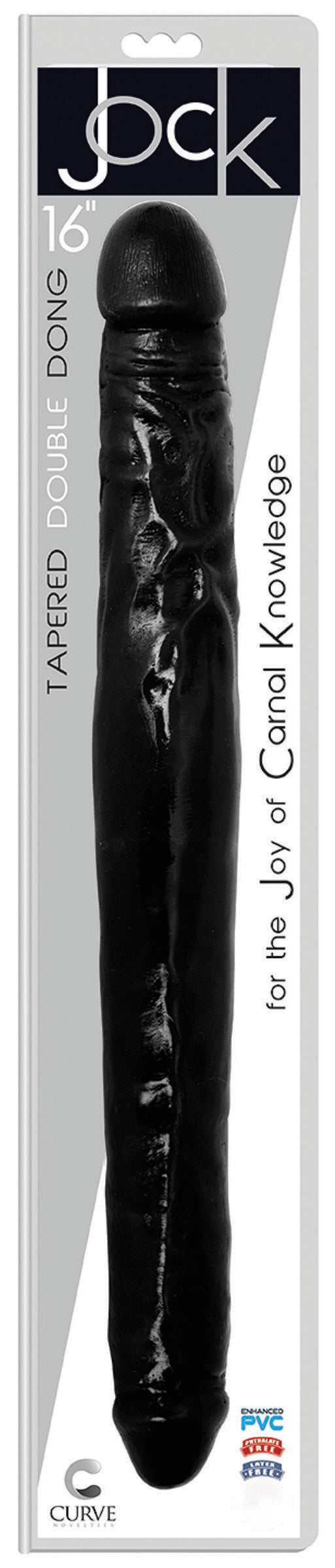 Jock JOCK 16 Inch Tapered Double Dong Black Black