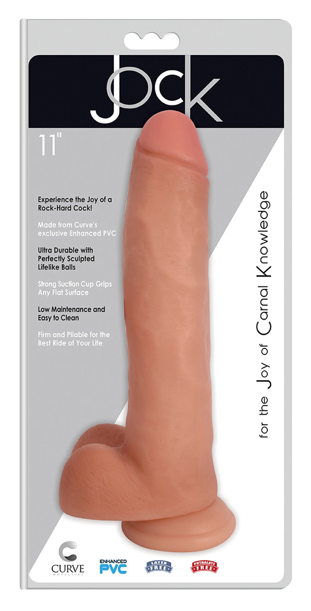 Jock JOCK 11 Inch Dong with Balls Flesh Flesh