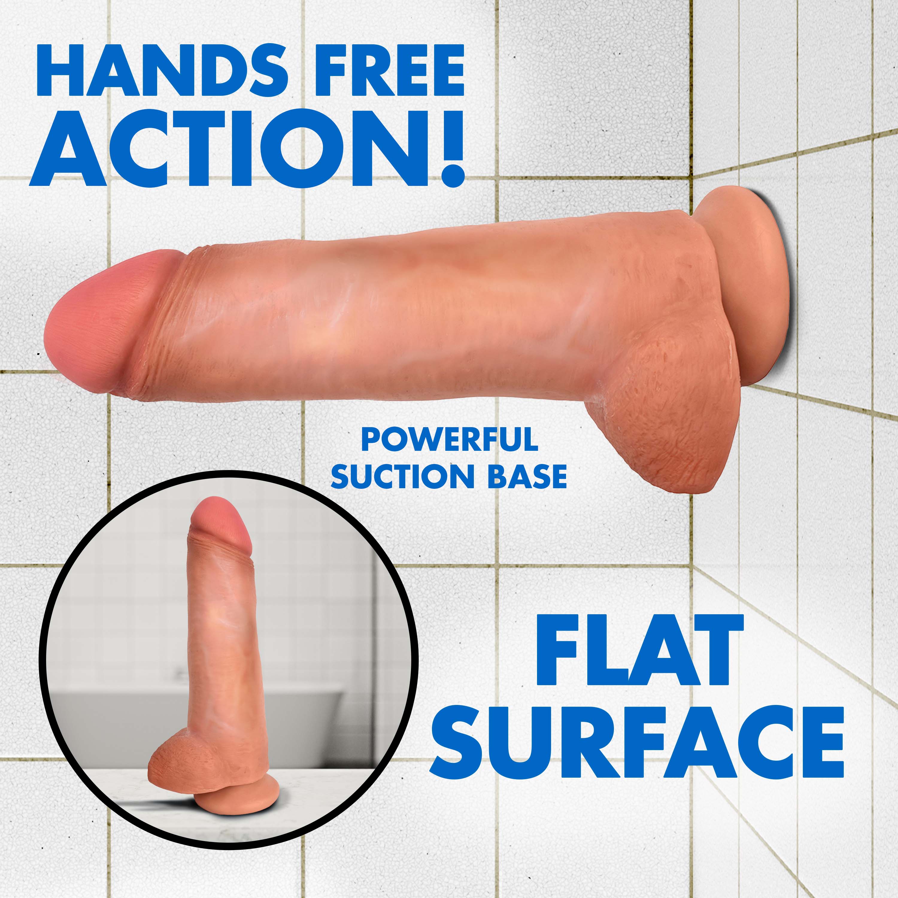 Jock JOCK 12 Inch Dong with Balls  Flesh Flesh