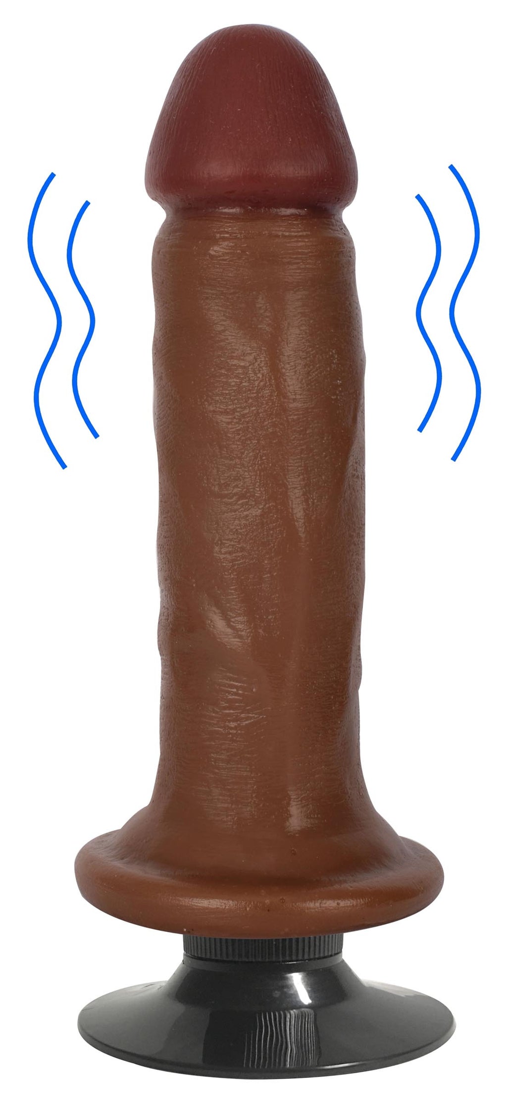 Jock Jock Medium Vibrating Dildo - 6 Inch Tan