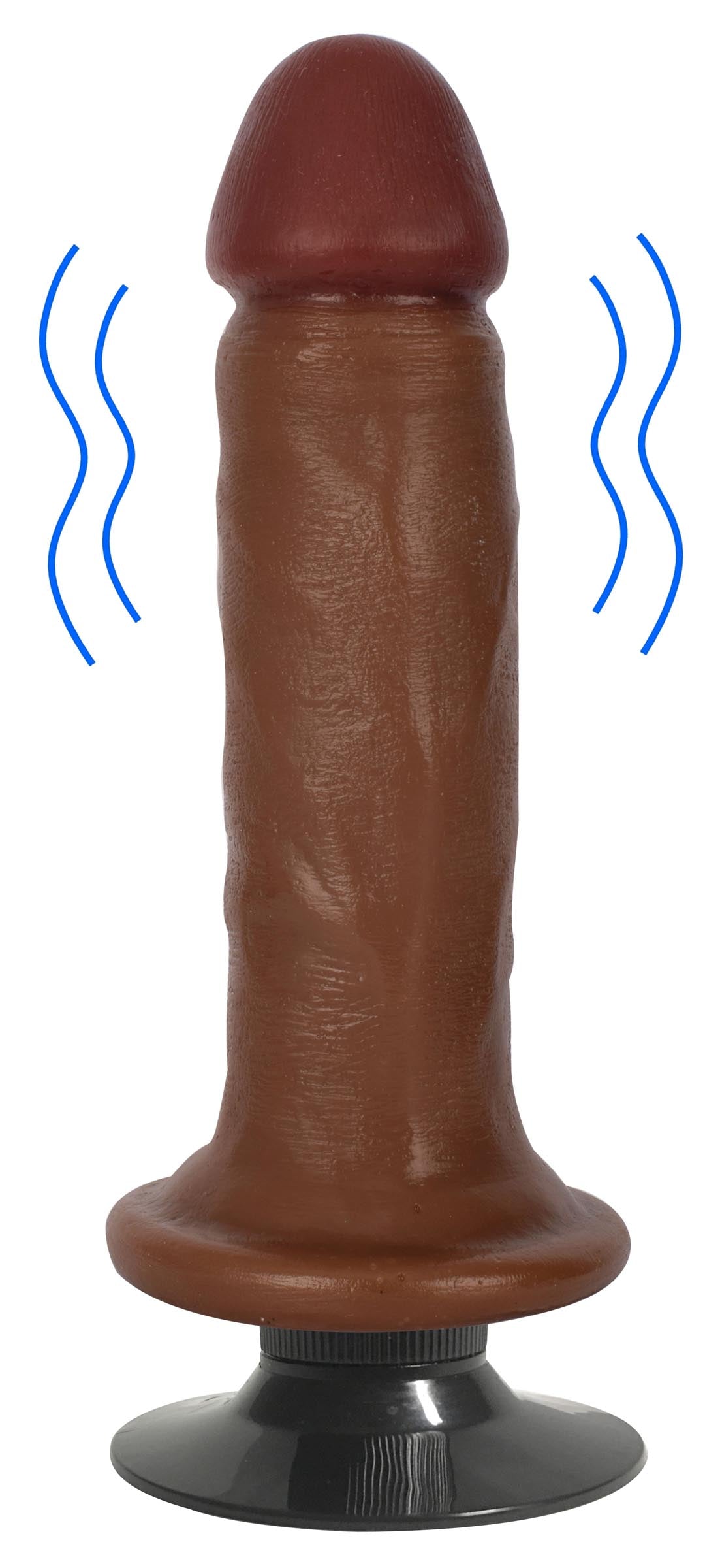 Jock Jock Medium Vibrating Dildo - 6 Inch Tan