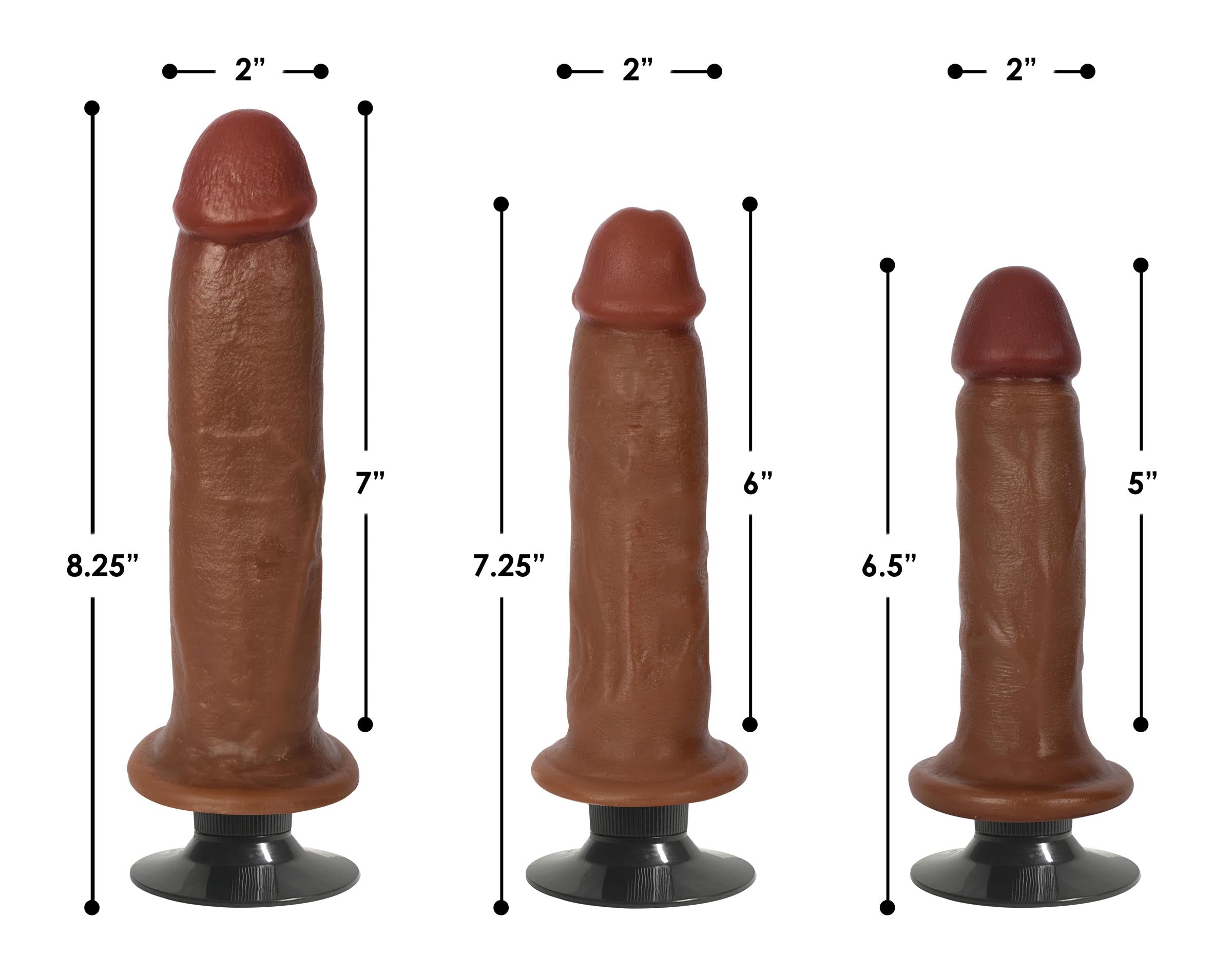 Jock Jock Medium Vibrating Dildo - 8 Inch Tan