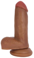 Jock Jock Medium Suction Cup Dildo with Balls - 6 Inch Tan