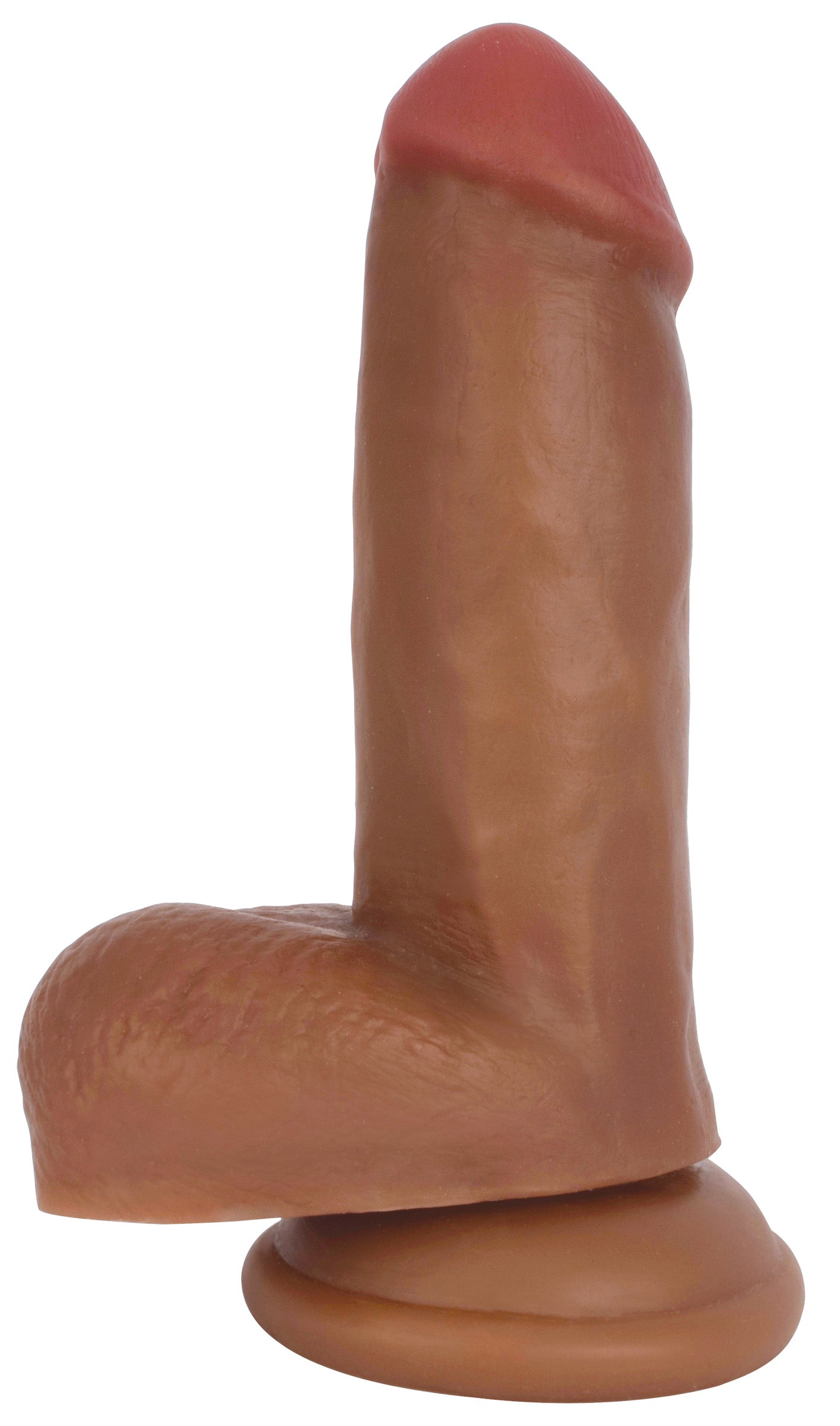 Jock Jock Medium Suction Cup Dildo with Balls - 6 Inch Tan