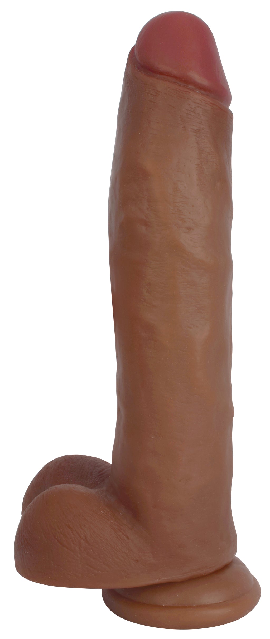 Jock Jock Suction Cup Dildo with Balls - 11 Inch Brown