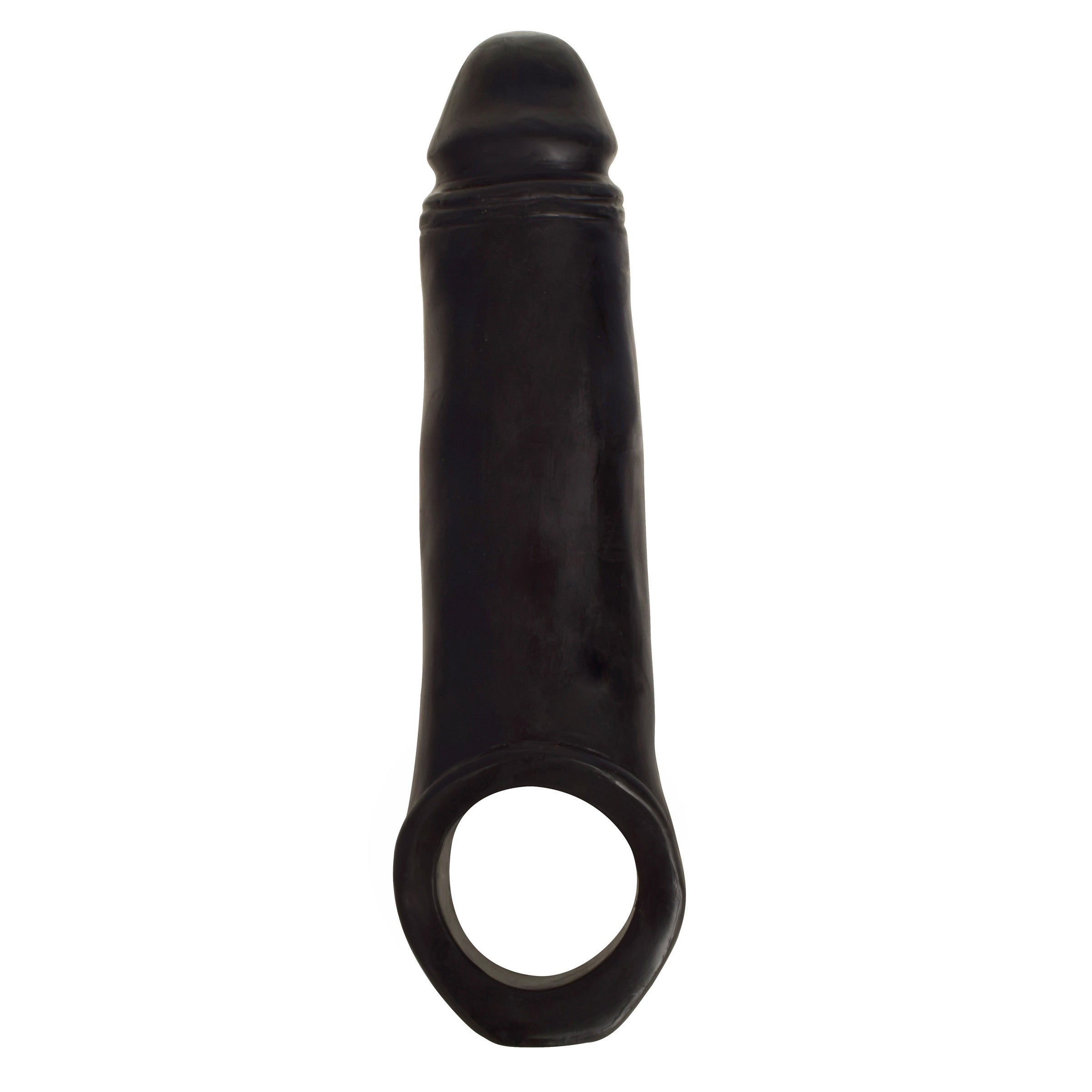 Jock 2 Inch Penis Enhancer with Ball Strap - Black Black