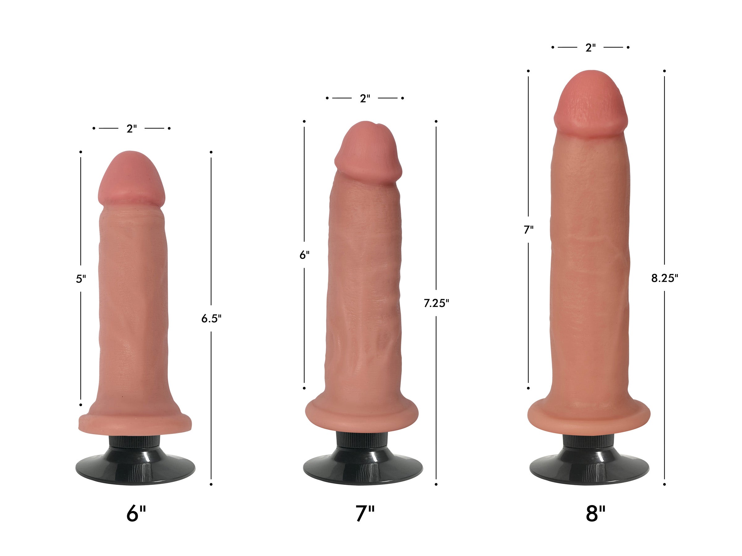 Jock Jock Light Bareskin Vibrating Dildo - 6 Inch Flesh