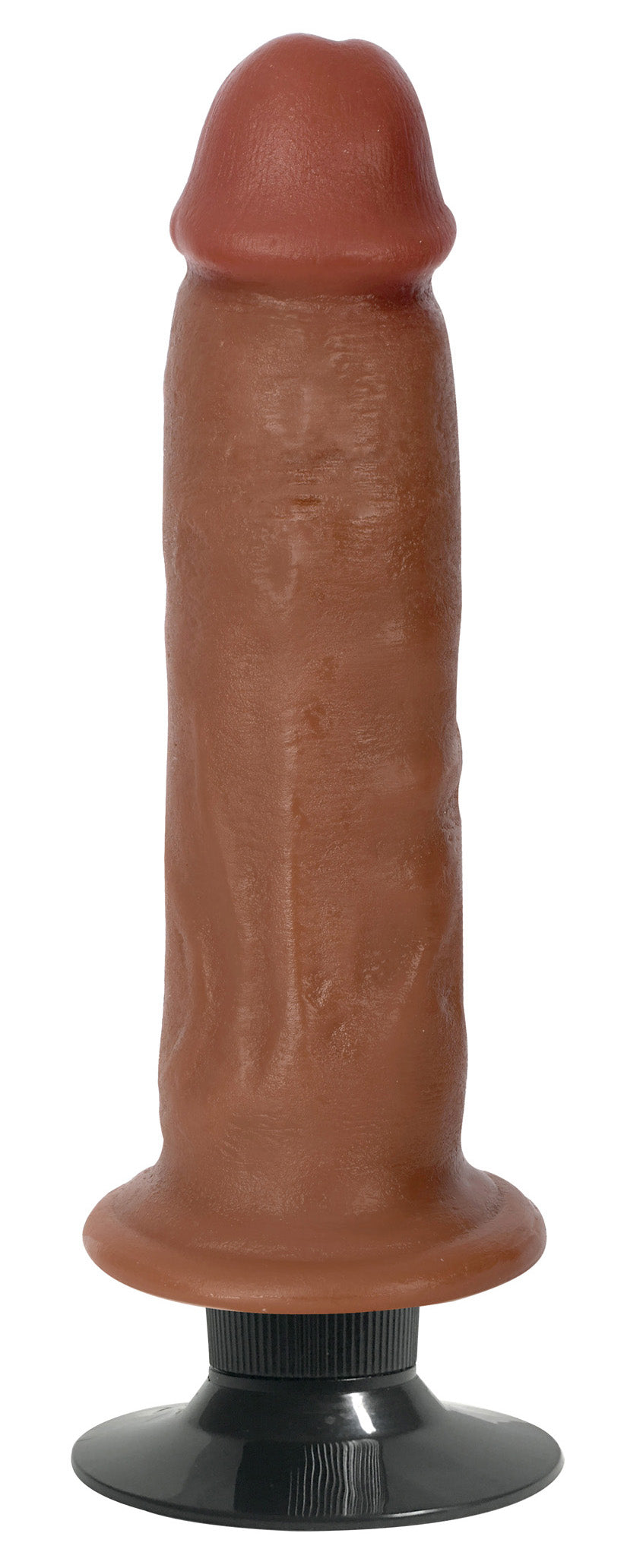 Jock Jock Dark Bareskin Vibrating Dildo - 7 Inch Brown