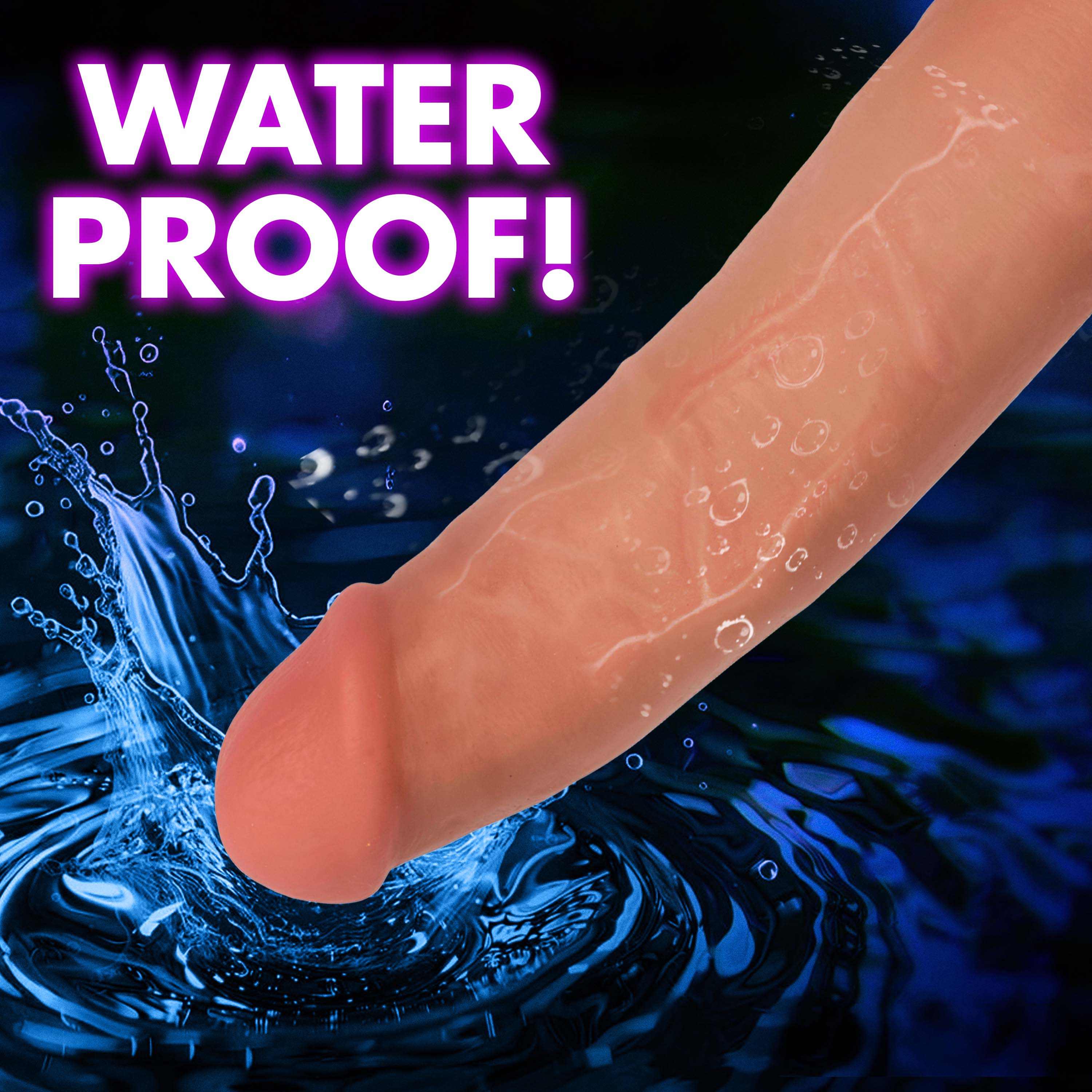 Jock Jock Light Bareskin Vibrating Dildo with Balls - 8 Inch Flesh