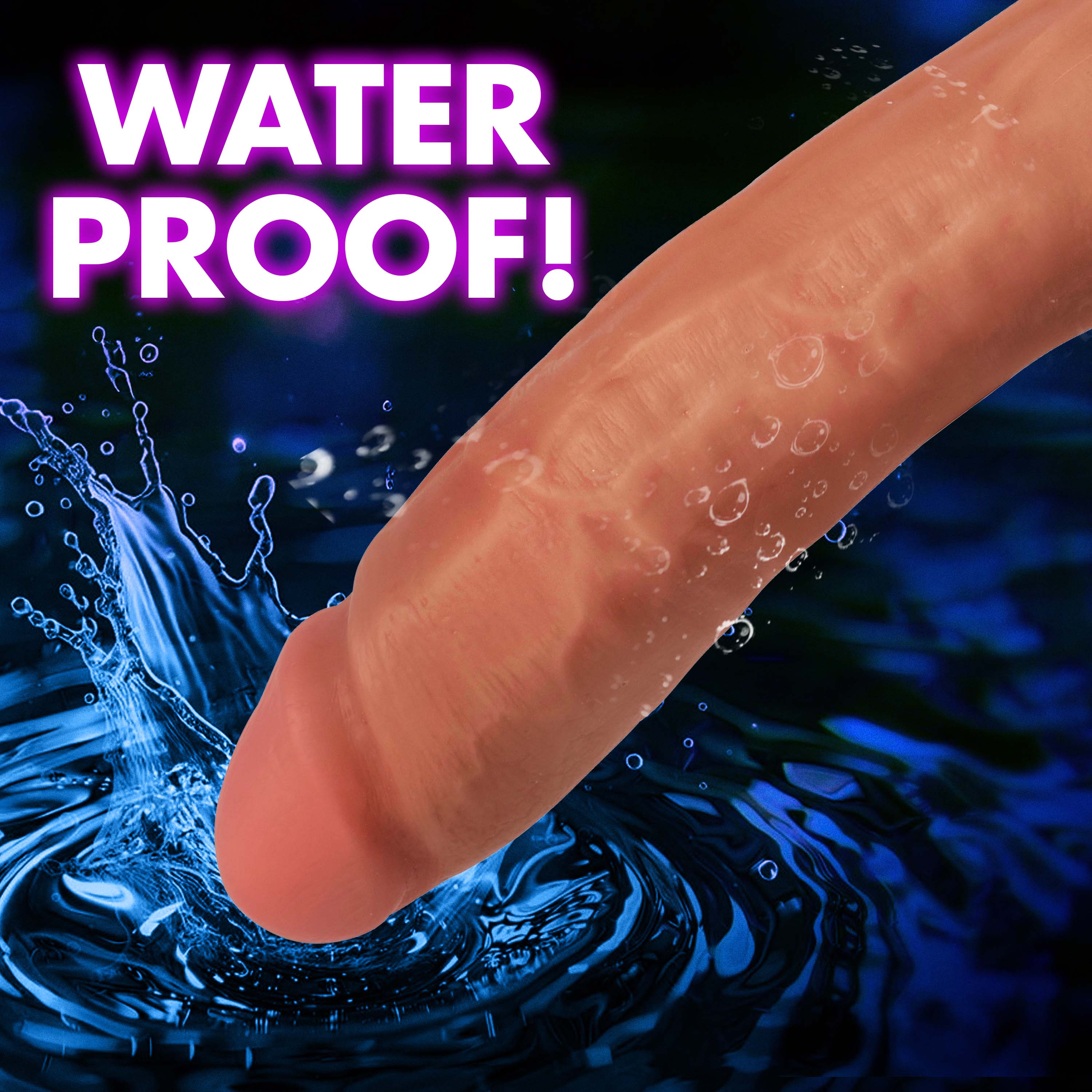 Jock Jock Light Bareskin Vibrating Dildo with Balls - 10 Inch Flesh