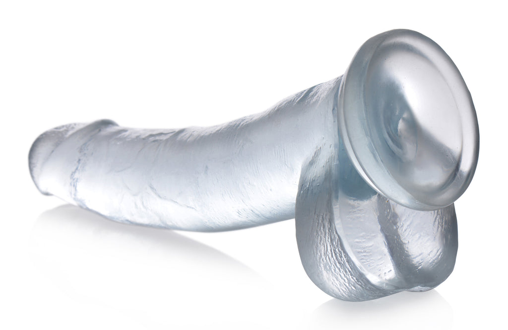 Jock Jock C-Thru Dildo - 9 Inch Clear