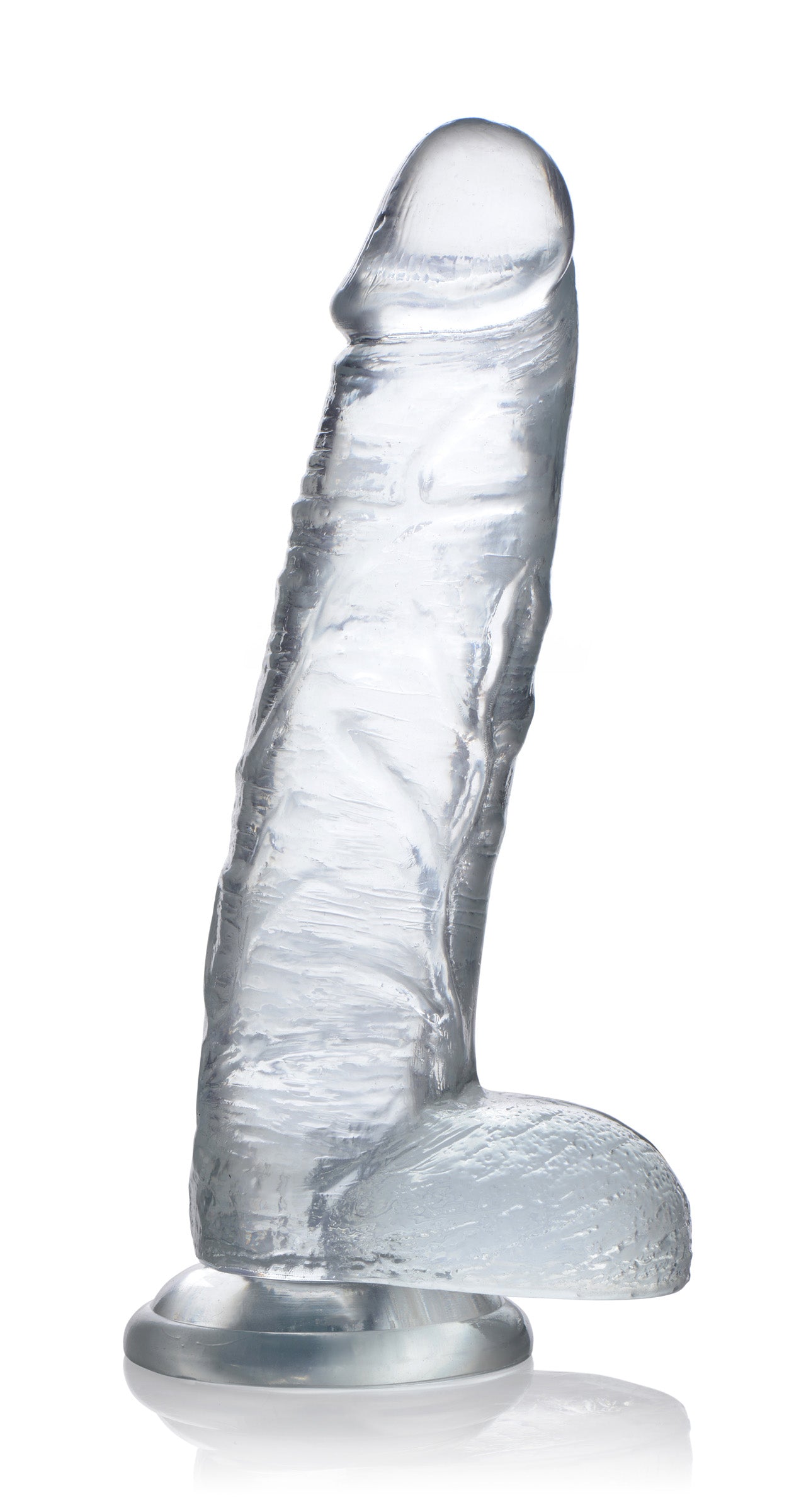 Jock Jock C-Thru Dildo - 10 Inch Clear