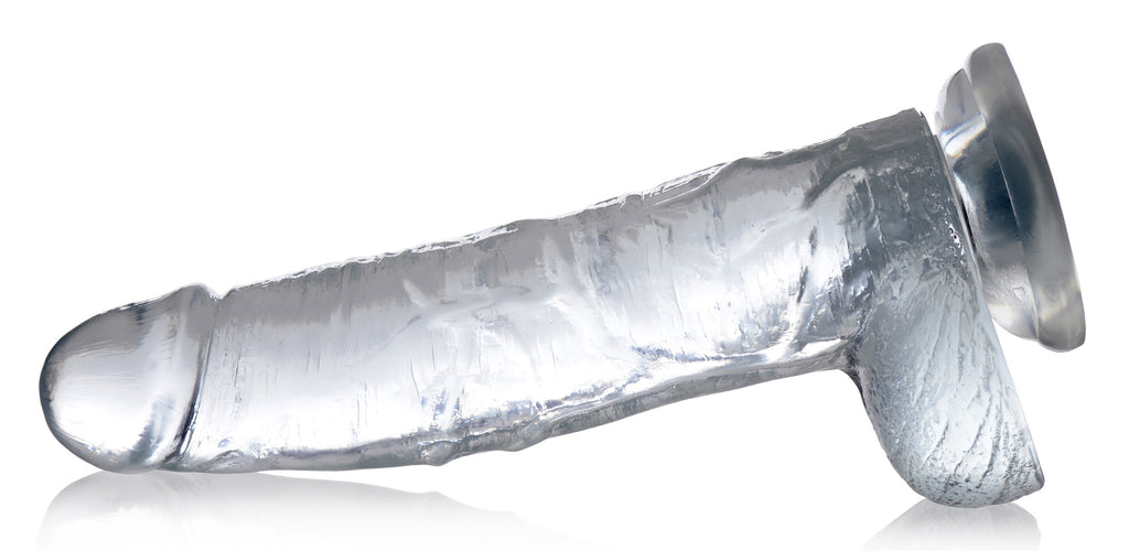 Jock Jock C-Thru Dildo - 10 Inch Clear