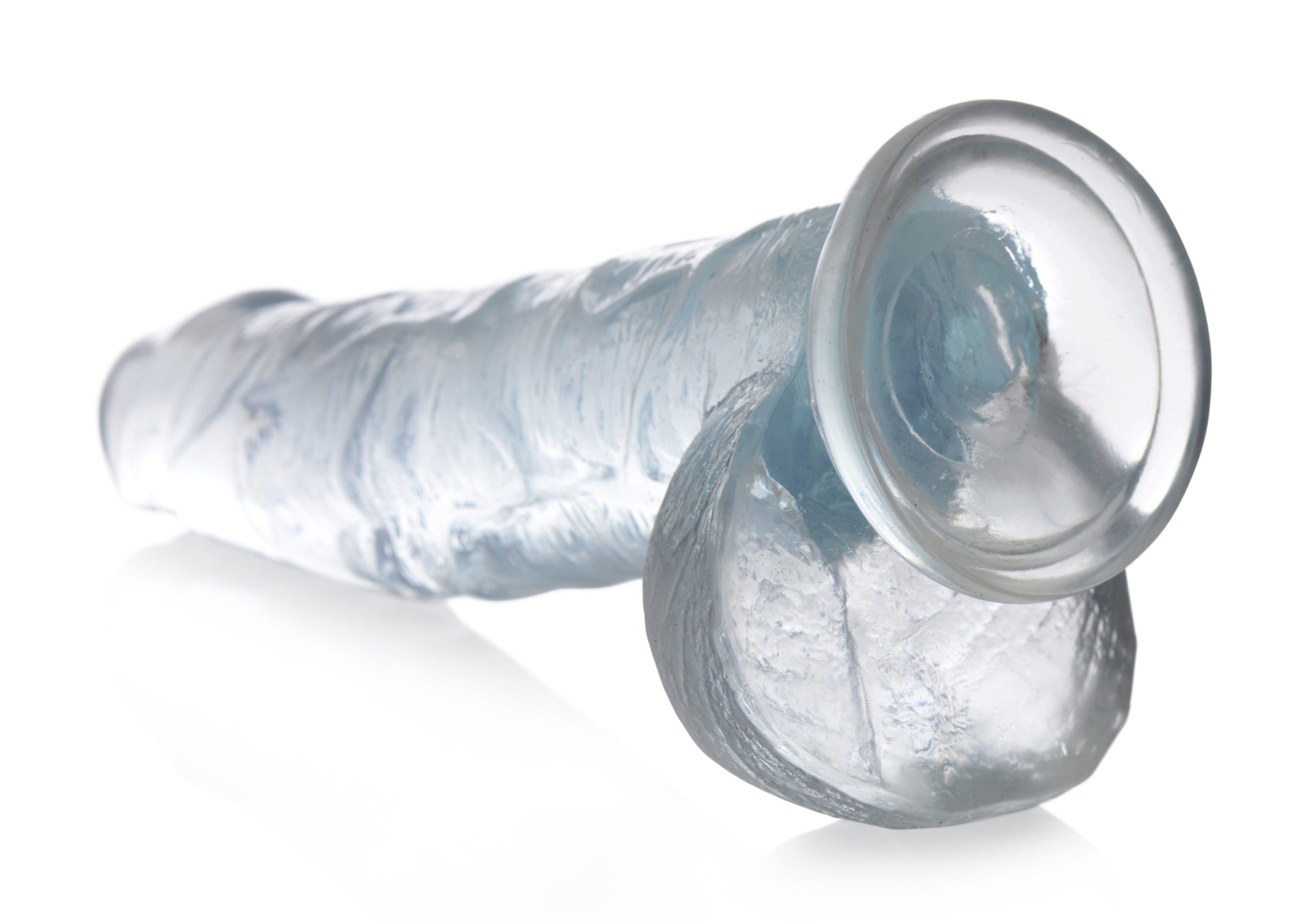 Jock Jock C-Thru Dildo - 10 Inch Clear