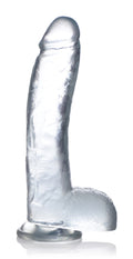Jock Jock C-Thru Dildo - 10.5 Inch Clear