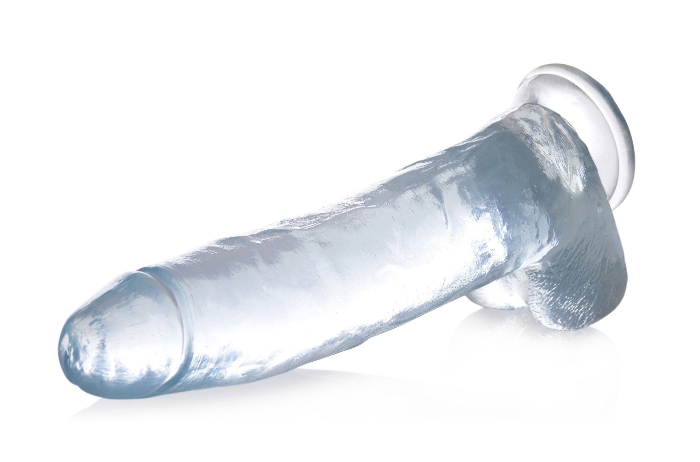 Jock Jock C-Thru Dildo - 11 Inch Clear