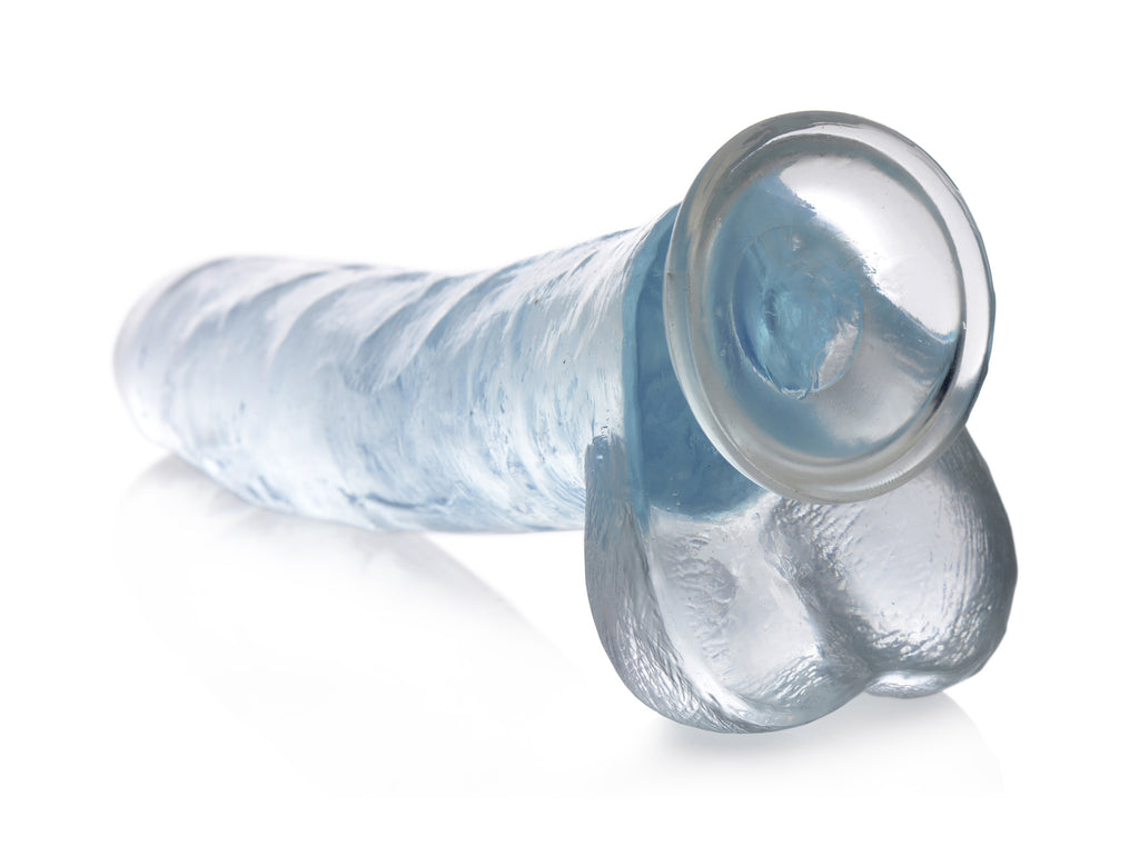 Jock Jock C-Thru Dildo - 11 Inch Clear