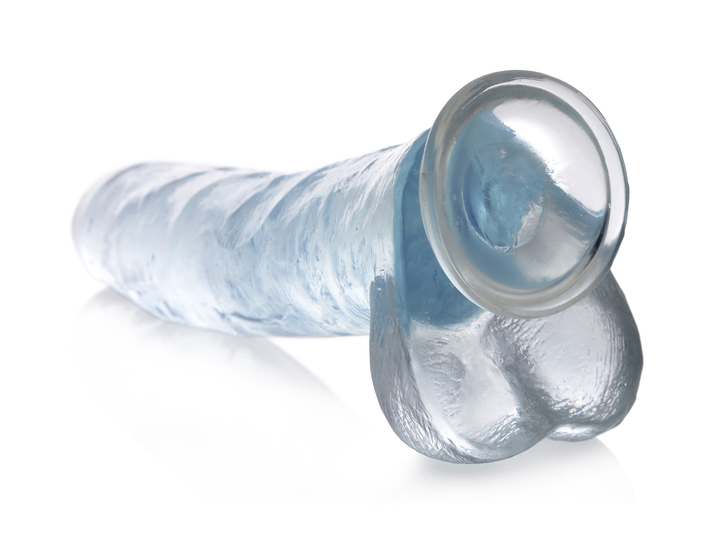 Jock Jock C-Thru Dildo - 11 Inch Clear