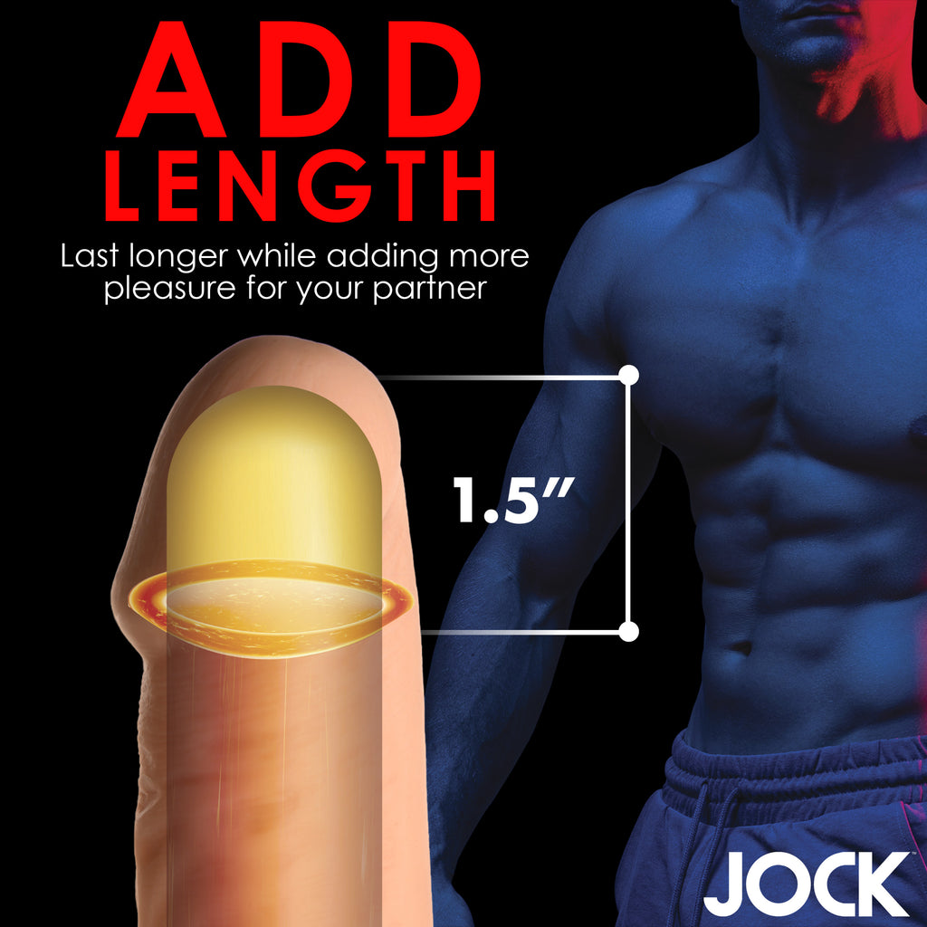 Jock Extra Long 1.5 Inch Penis Extension - Light Flesh