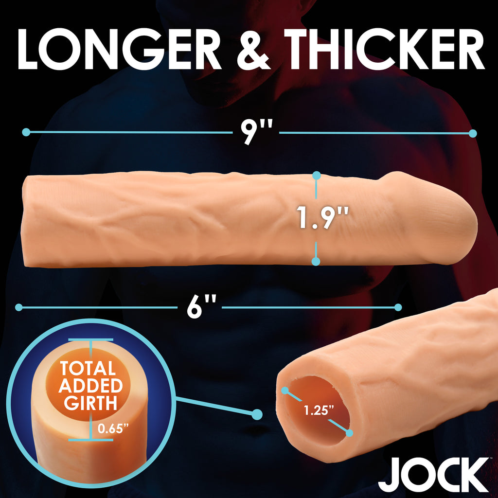 Jock Extra Long 3 Inch Penis Extension - Light Flesh