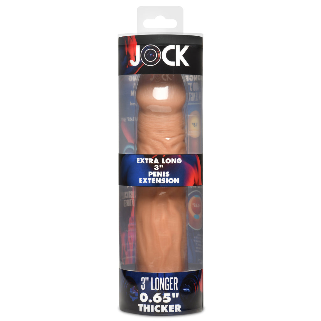 Jock Extra Long 3 Inch Penis Extension - Medium Tan