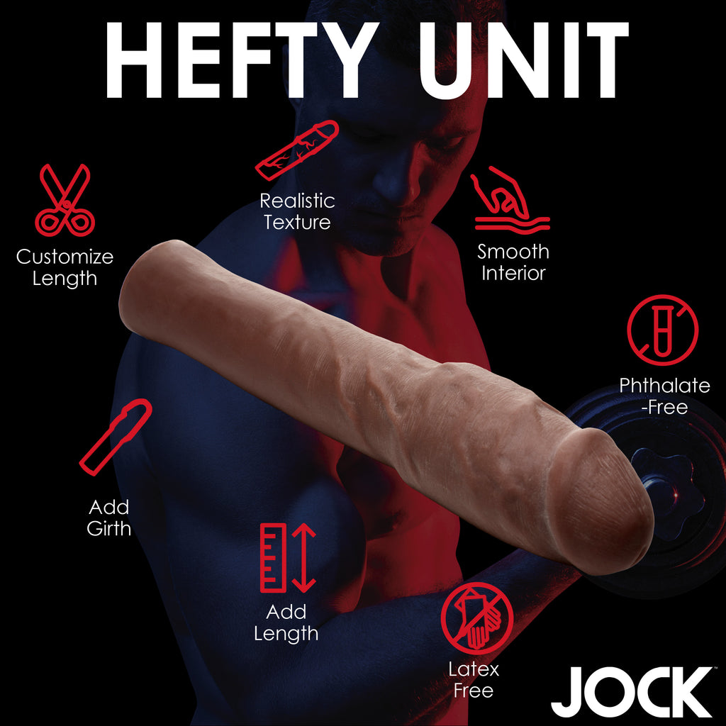 Jock Extra Thick 2 Inch Penis Extension - Dark Brown