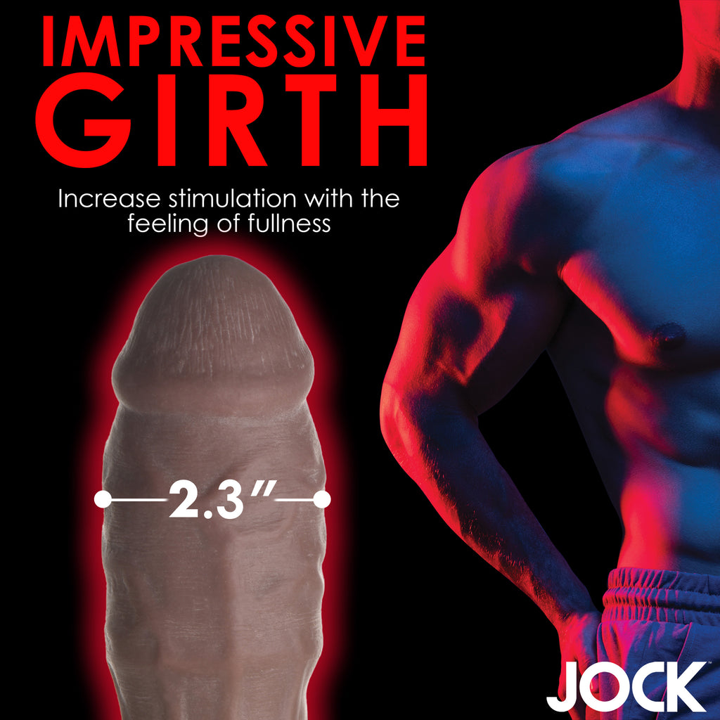 Jock Extra Thick 2 Inch Penis Extension - Dark Brown