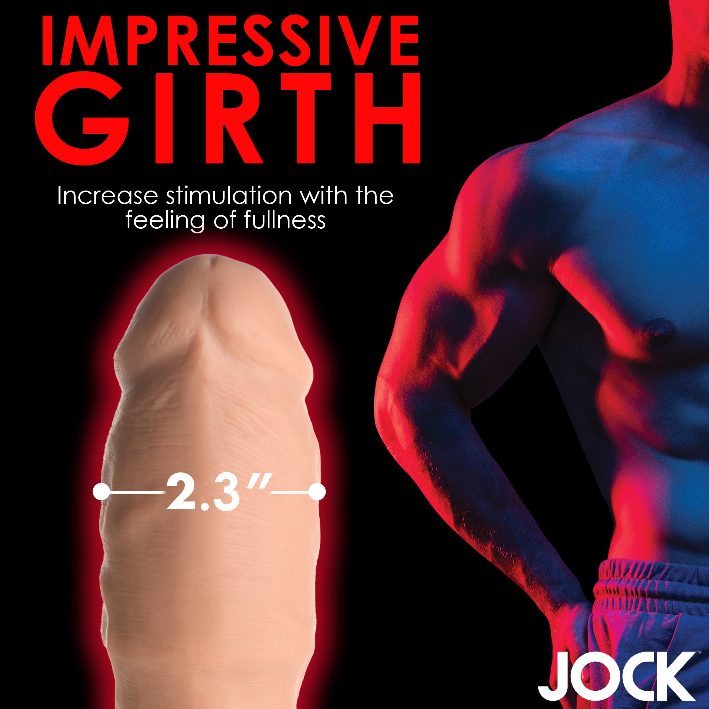 Jock Extra Thick 2 Inch Penis Extension - Medium Tan