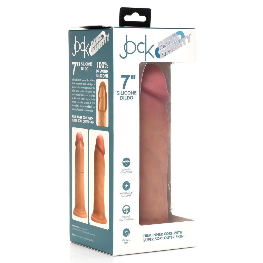 Jock Ultra Realistic Dual Density Silicone Dildo - 7 Inch Flesh