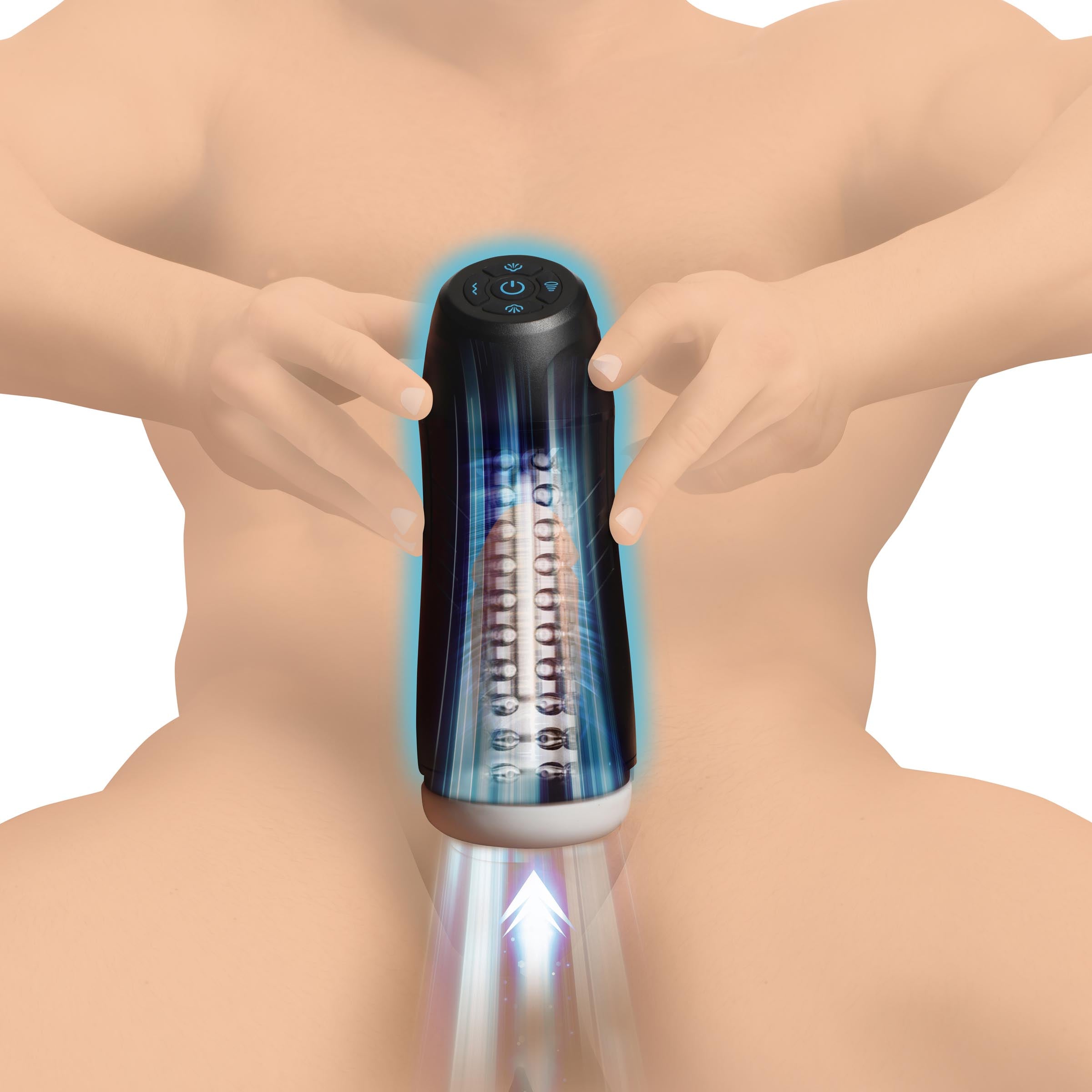 Jock 9X Sucking and Vibrating Masturbator Black